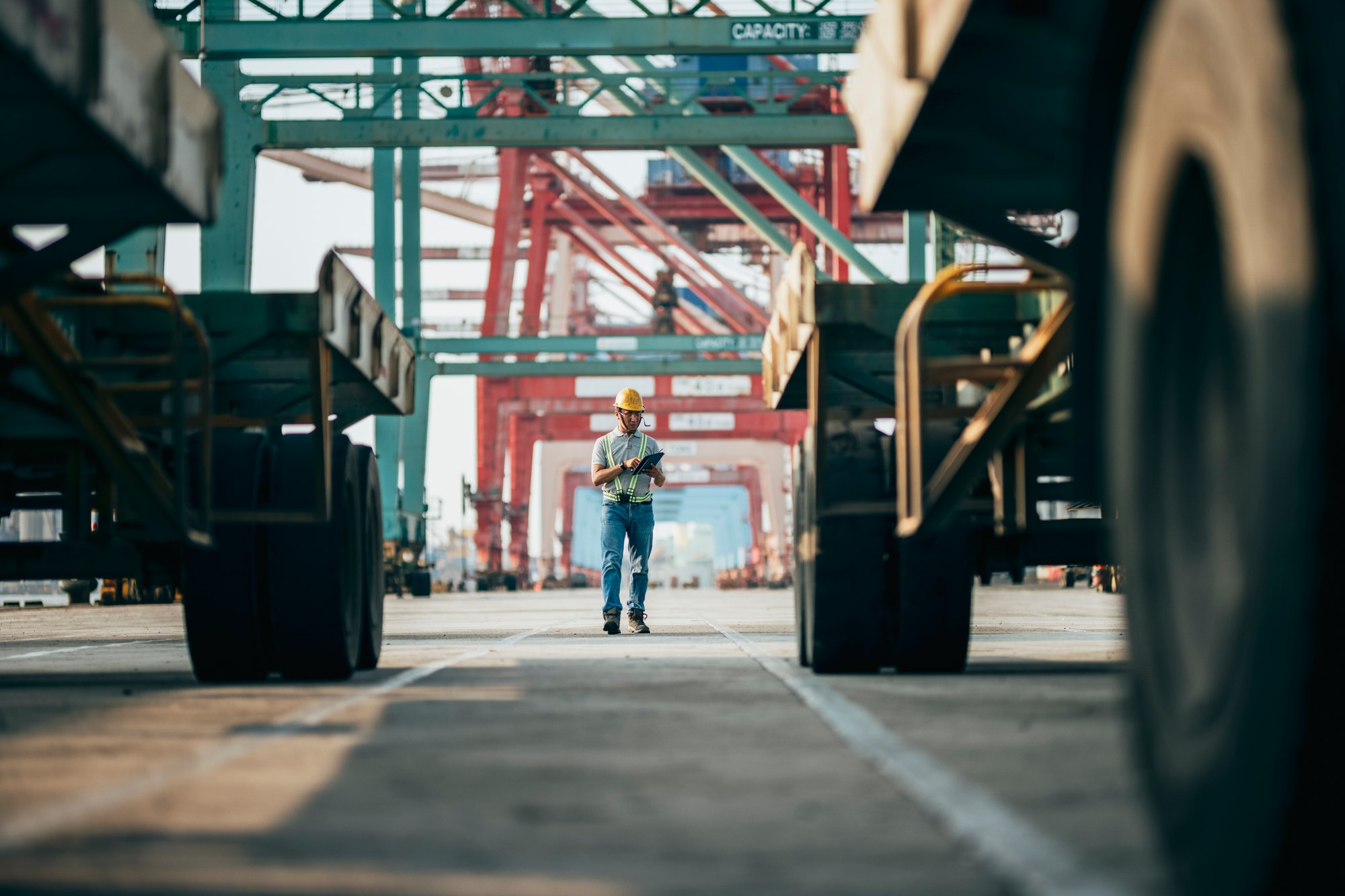 worker in logistic area